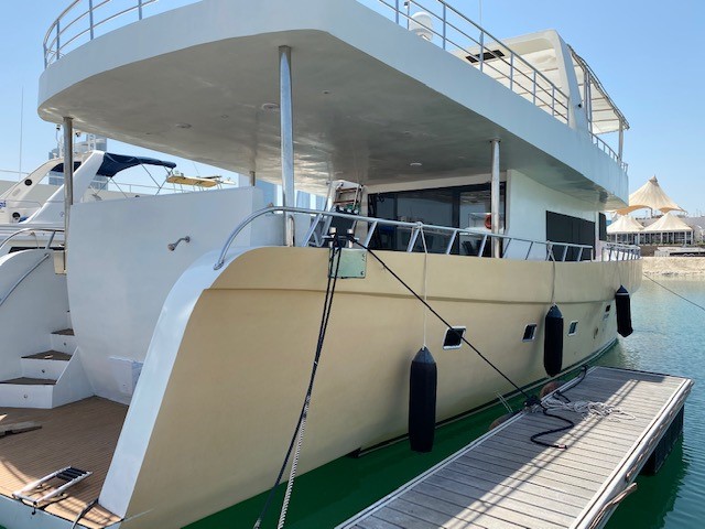 Al Boom 80 traditional dhow charter Abu Dhabi — 80 ft, up to 60 guests